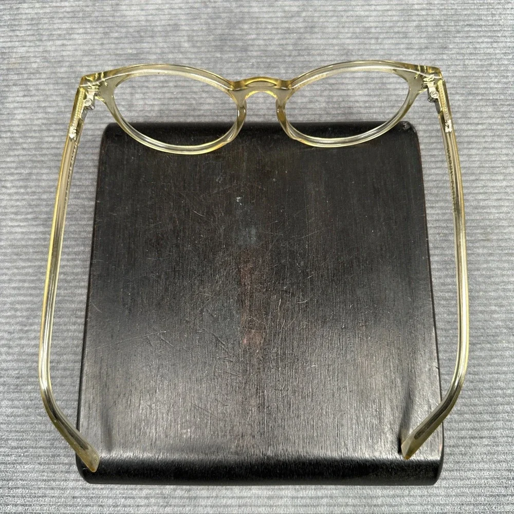 Warby Parker 709 Round Eyeglass Frames Champagne 51-17-145 Clear Acetate Glasses